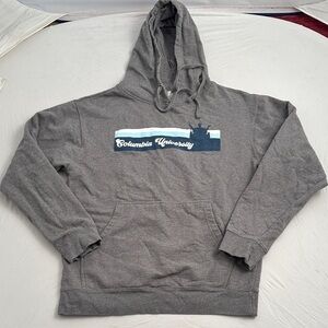 Uscape Apparal Columbia University gray and blue collegiate hoodie sweatshirt M